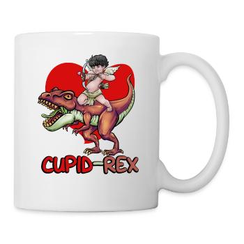 Cupid Armor T Rex Heart Valentinstag Cupid Rex - Tasse - Weiß - Rechts