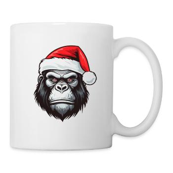 Gorilla Head Christmas Portrait - Mug - white - Right