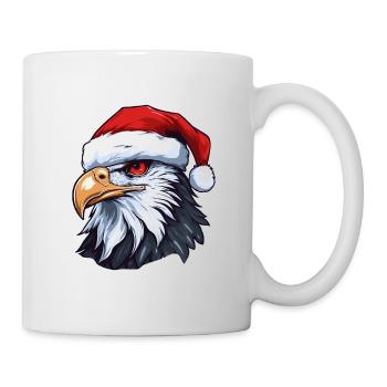 Eagle Head Christmas Portrait - Mug - white - Right