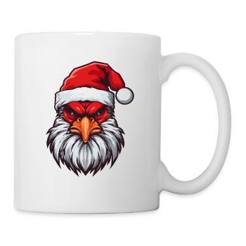 Rooster Head Christmas Portrait - Mug - white - Right