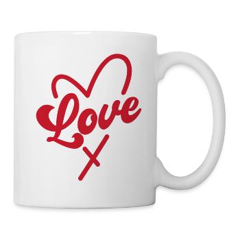 Liebe - Tasse - Weiß - Rechts
