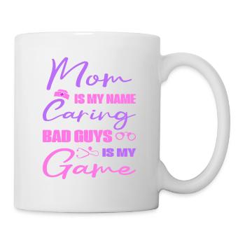 Soins infirmiers correctionnels maman mon nom soins jeu cadeau - Mug blanc - blanc - Droite