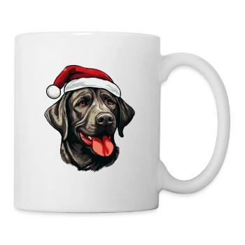 Labrador Dog Head Christmas Portrait - Mug - white - Right