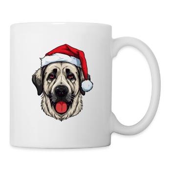 Kangal Hund Kopf Weihnachten Portät - Tasse - Weiß - Rechts