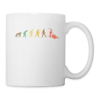 Gardening Retro Plant Lover Evolution Funny Garden - Mug - white - Right
