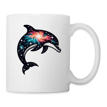 Dolphin Space Galaxy Universe - Mug - white - Right