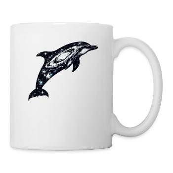 Dolphin Space Galaxy Universe - Mug - white - Right