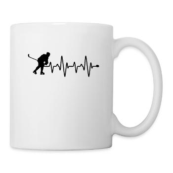 Eishockey Herzschlag - Tasse - Weiß - Rechts