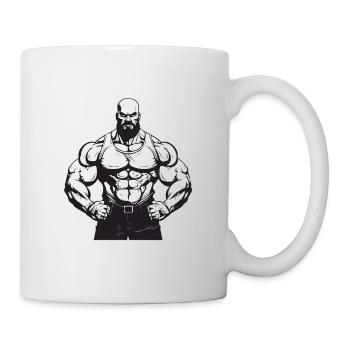 Homme Muscles Gym Musculation - Mug blanc - blanc - Droite