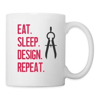 Architekt Architektur Zirkel Designer Architects - Tasse - Weiß - Rechts