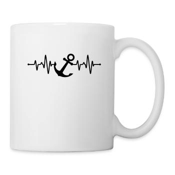 Maritim Herzschlag - Tasse - Weiß - Rechts