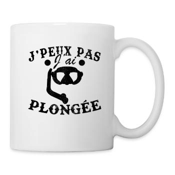 Je Peux Pas J ai Plongée Humour Cadeau - Mug blanc - blanc - Droite