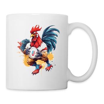 Rugby France Coq Ballon De Rugby Joueur Fan De Sport - Mug blanc - blanc - Droite