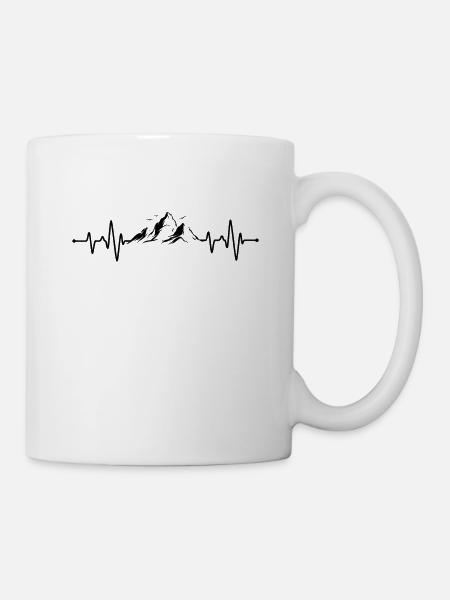 Battement de cœur des montagnes - Mug blanc - blanc