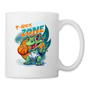 Basket-ball Dinosaure T-Rex Animal Player Cartoon - Mug blanc - blanc - Droite
