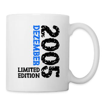 2005 Dezember Limited Edition 18. Geburtstag Deko - Tasse - Weiß - Rechts