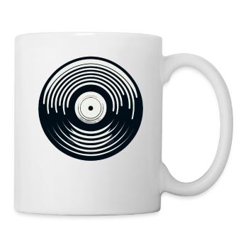 Disque vinyle - Mug blanc - blanc - Droite