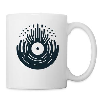 Icône de vinyle - Mug blanc - blanc - Droite