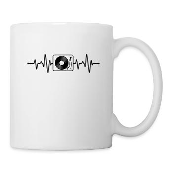 DJ Techno Heartbeat - Mug blanc - blanc - Droite