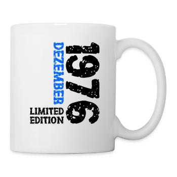 1976 Dezember Limited Edition 47. Geburtstag Deko - Tasse - Weiß - Rechts