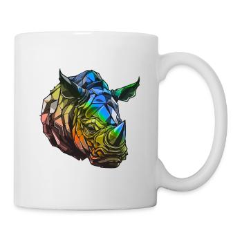 Rhinoceros Head Colorful - Mug - white - Right