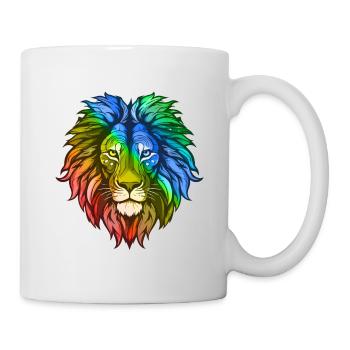 Lion Head Colorful - Mug - white - Right