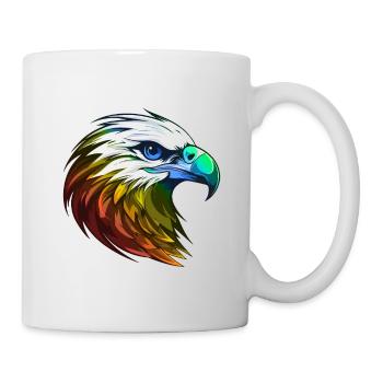 Eagle Head Colorful - Mug - white - Right