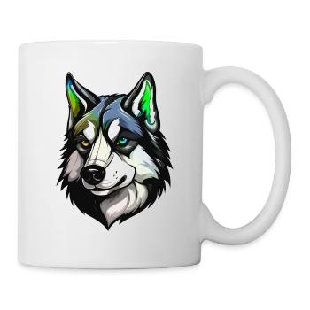 Husky Dog Head Colorful - Mug - white - Right