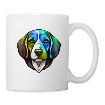 Beagle Dog Head Colorful - Mug - white - Right