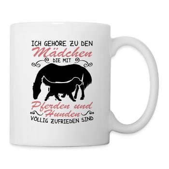 Hunden völlig zufrieden - Tasse - Weiß - Rechts