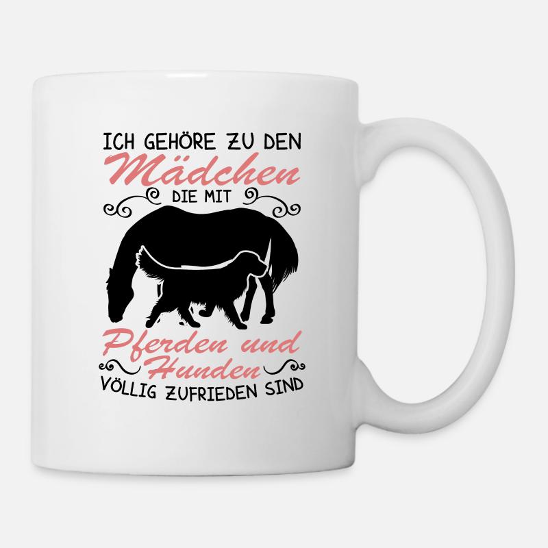 Hunden völlig zufrieden - Tasse - Weiß