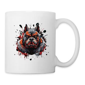 Bulldog, Head, Dog, Portrait, Motivation, Animal - Mug - white - Right