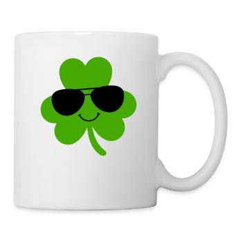 Accessoires de la Saint-Patrick, décoration de Shamrock d'irlande - Mug blanc - blanc - Droite