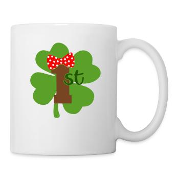 Accessoires de la Saint-Patrick, décoration de Shamrock d'irlande - Mug blanc - blanc - Droite