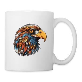 Adler Kopf - Tasse - Weiß - Rechts
