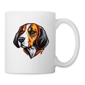 Beagle Dog Head - Mug - white - Right