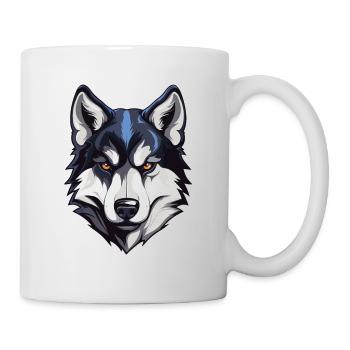 Husky Dog Head - Mug - white - Right