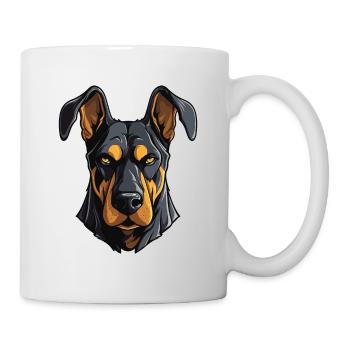 Doberman Dog Head - Mug - white - Right