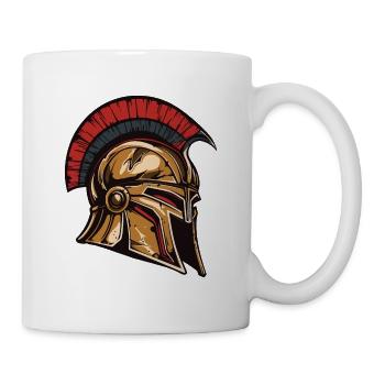 Spartaner Helm Krieger Sparta - Tasse - Weiß - Rechts