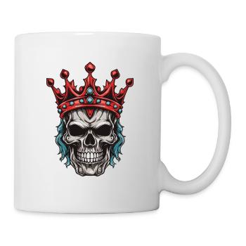 Couronne de Roi Crâne - Mug blanc - blanc - Droite