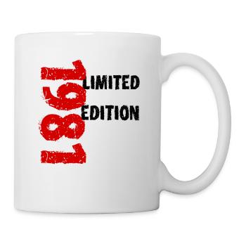 1981 Limited Edition Geburtstag Geschenk Frau Mann - Tasse - Weiß - Rechts