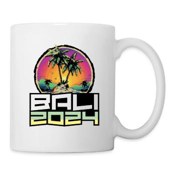 Bali 2024 Urlaub Palmen - Tasse - Weiß - Rechts