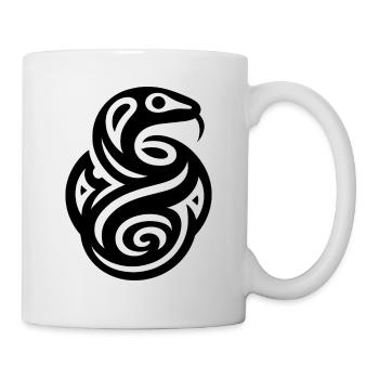 Schlange Indianer Tierkreis - Tasse - Weiß - Rechts