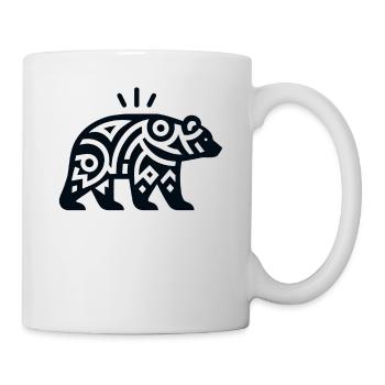Bär Indianer-Tierkreis - Tasse - Weiß - Rechts