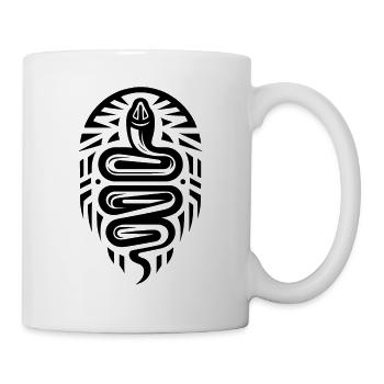 Schlange Indianer Tierkreis - Tasse - Weiß - Rechts