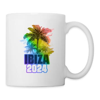 Ibiza 2024 Holiday Palm Trees Colorful - Mug - white - Right
