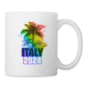 Italie 2024 Vacances Palmiers Colorés - Mug blanc - blanc - Droite