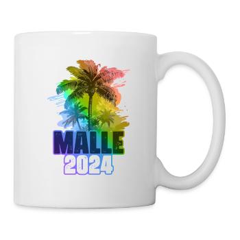 Malle 2024 Holiday Palm Trees Colorful - Mug - white - Right