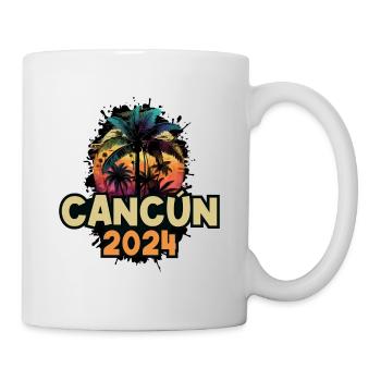 Cancún 2024 Dicton des Fêtes - Mug blanc - blanc - Droite