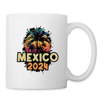 Mexique 2024 Dicton de vacances - Mug blanc - blanc - Droite
